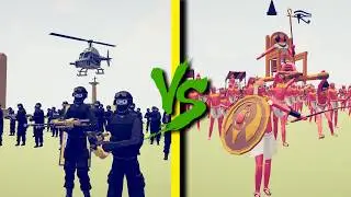 EGYPT ARMY vs SWAT TEAM - Totally Accurate Battle Simulator TABS