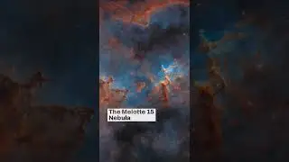 The Melotte 15 Nebula in Narrowband #astronomy #space #youtubeshorts #shorts