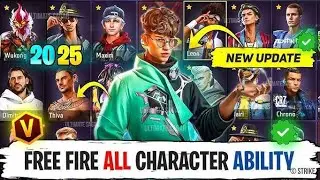 Free fire all characters ability 2025 tamil 👺💯