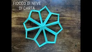 FIOCCO DI NEVE in carta - paper snowflake