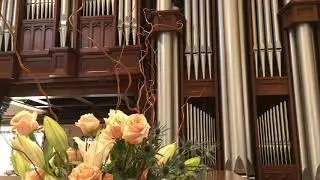 Kathleen Theisen plays CORNET VOLUNTARY, 18th C. Anonymous,  on pipe organ