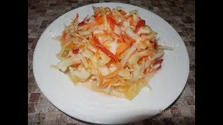 Рецепт Маринованной Капусты . КАПУСТА ЗА 15 МИНУТ / МАРИНОВАННАЯ КАПУСТА ВКУСНО И ПРОСТО