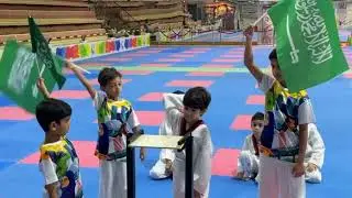تايكوندو احتفال اطفال تكسير خشب في اليوم الوطني السعودي #taekwondo #اليوم_الوطني_السعودي #trend