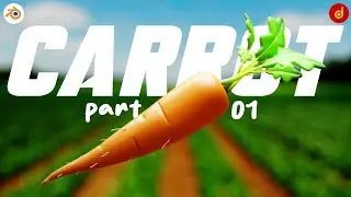 Carrot 3D Modeling in Blender | Carrot 3D Modeling | Blender Low Poly Carrot 3D Modeling | Part 01