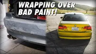 THE E92 IS DONE! WRAPPING THE REAR BUMPER