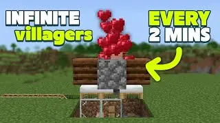 EASIEST Minecraft Villager Breeder | INFINITE Villagers Minecraft Bedrock!