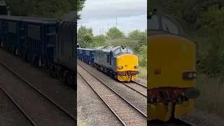 37218 6A25 New Basford 21/8/24 #class37 #railway #britishrail #train