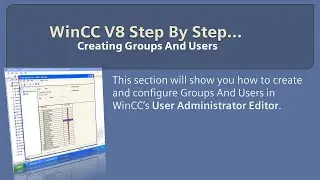 WinCC v8.0 Step By Step 23: Create Users And Groups In User Administrator ✔️  