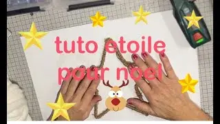 TUTO ETOILE POUR LE SAPIN AVEC CE QUE J'AI 😊PARTIE 1