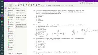 Lecture 3 part2 3D motion MCQs