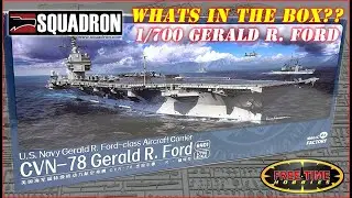 1/700 Magic Factory USS Gerald R. Ford Aircraft Carrier Plastic Model Kit - What's In The Box??