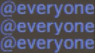 Why you don't ping @everyone...