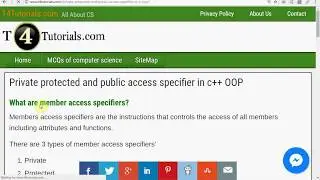 difference between private, protected and public access specifiers in hindi urdu