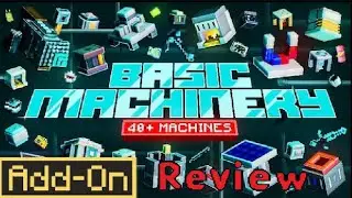 Minecraft Bedrock addon mod review Basic Machinery