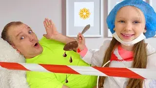 Лиза и папа шутят и играют - смешные истории для детей