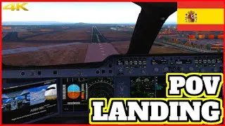 VALENCIA Landing AIRBUS A350XWB Cockpit POV | X Plane 11 2021 HD
