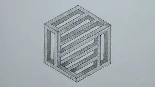 How to draw an optical illusion the easiest way | Draw an optical illusion Patterns step by step #9