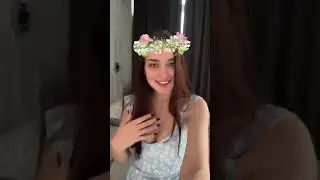 Awenlis live tik tok cute blue dress