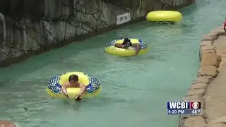 Geyser Falls hosted its soft opening weekend and hundreds came to take a splash.