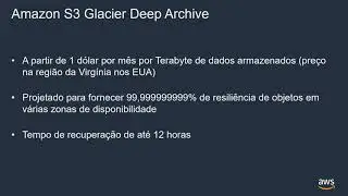 Economize até 90% no armazenamento com o Amazon S3 Glacier Deep Archive