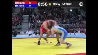 Adam Saitiev v. Gabor Hatos, 2012 Olympic Qualification Tournament