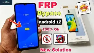 Redmi A1 (2022) Android 12 FRP BYPASS | 100% New Method ..Mi A1 New Hard reset