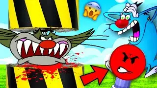 Oggy And Jack playing don't make Angry the button in ROBLOX 🤣 Funny Oggy Game part - 2