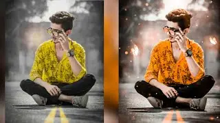 PicsArt glowing 🔥 creative editing|| (moody orange)