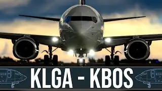 🔴 KLGA to KBOS: Navigating Stormy Skies in PMDG 737 - Awaiting the PMDG 777 Release!