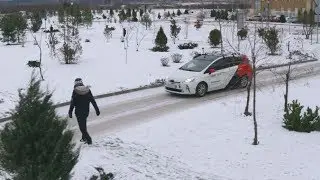 Яндекс.Такси . Беспилотный автомобиль. Зимний тест