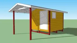 Строим Сами. Хоз.блок 3х3 с навесом ч.1 Фундамент и стены.
