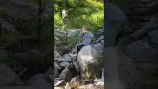 Waterfall at Crater Lake