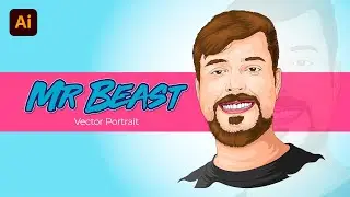Adobe Illustrator CC - @MrBeast Vector Art