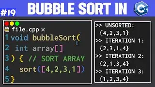 Sort an Array Using Bubble Sort in C++