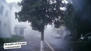 Видео с регистратора: обстрел Степанакерта