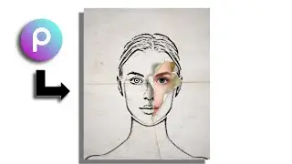 Sketch Paper Turn Effect || Picsart Photo Editing -Freshiart🔥 #shorts #FreshiArt