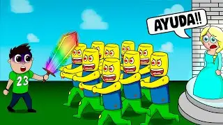 MATA a los MONSTRUOS para SALVAR a la PRINCESA!! (Roblox)