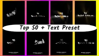 Top 50 + Trending Text Preset & XML File Alight Motion | Alight Motion Text Preset 