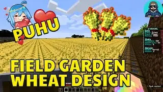 Minecraft Field Garden Wheat Best Designer Puhu #gaddarminecraft #gaddarist