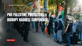 Pro Palestine protesters Disrupt Haaretz conference - 27/10/24