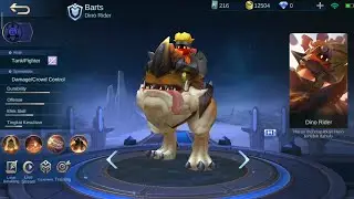 MOBILE LEGEND - NEW HERO BARTS - Dino Rider (Tank /Fighter)