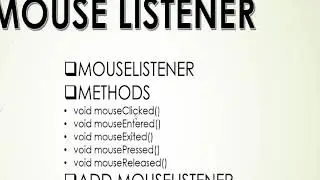 Mouse Listener in java in hindi|| Advance java||LearningStrome Academy