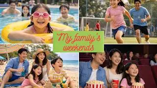🌞 My Family's Weekends | Weekend Activities Vocabulary | English Story for Kids