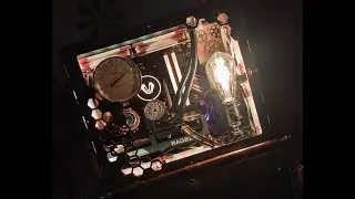 Cyberwood Steampunk PC Build. Live Streaming again soon! 💙 #steampunk #cyberwood #pcbuild