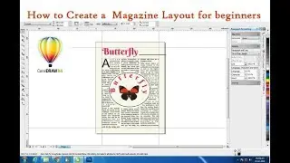 COREL DRAW@ How to create magazine page layout with Corel draw in Hindi. SUBSCRIBE  Please .