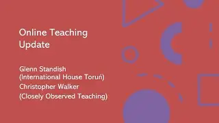 Online Teaching Update with Glenn Standish