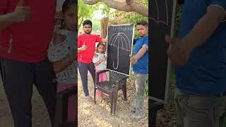 U = Umbrella🌂☂️☔ || how to draw umbrella🌂☔☂️ easy way drawing 