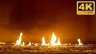 4K Fireplace Background Video in Ultra HD - Download Now