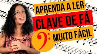 Como ler clave de Fá passo a passo