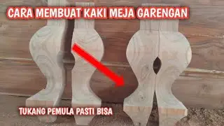 tehnik membuat kaki meja garengan menggunakan bandsaw rakitan sendiri